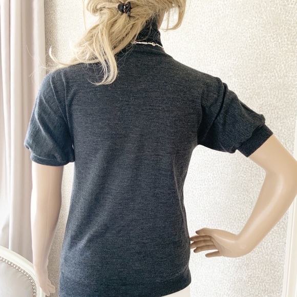 YSL gray 100% wool turtleneck sweater - Picture 4 of 15